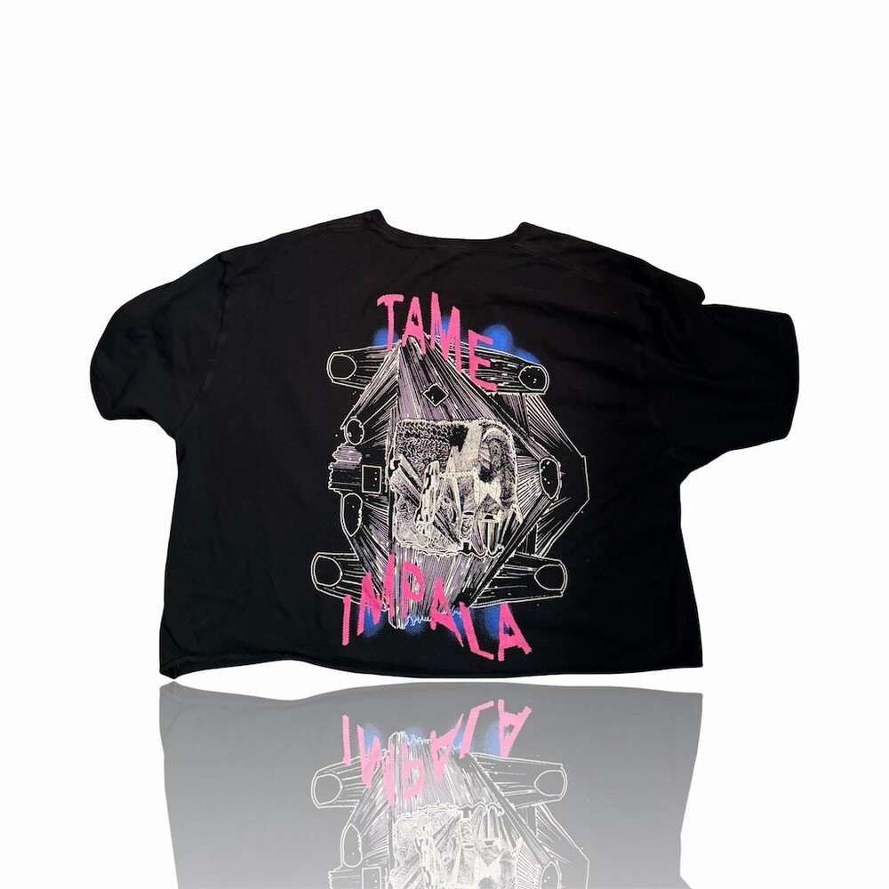 Tame Impala Luca Graphic T-Shirt Unisex Size M Black Short Sleeve Band Tee